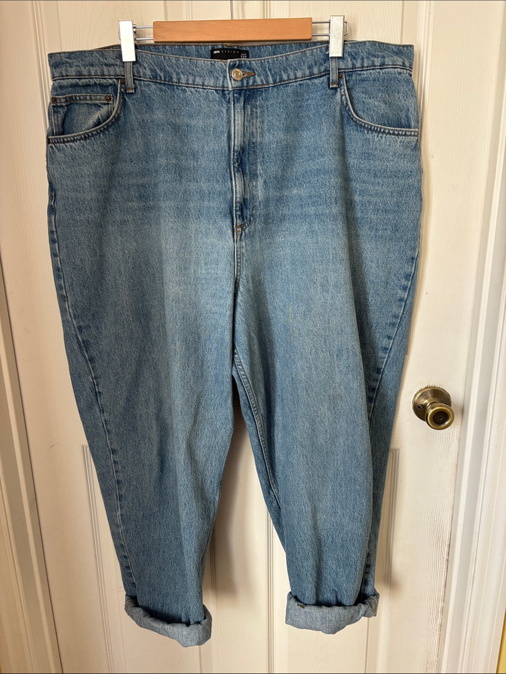 ASOS Curve Light Blue Boyfriend Jeans